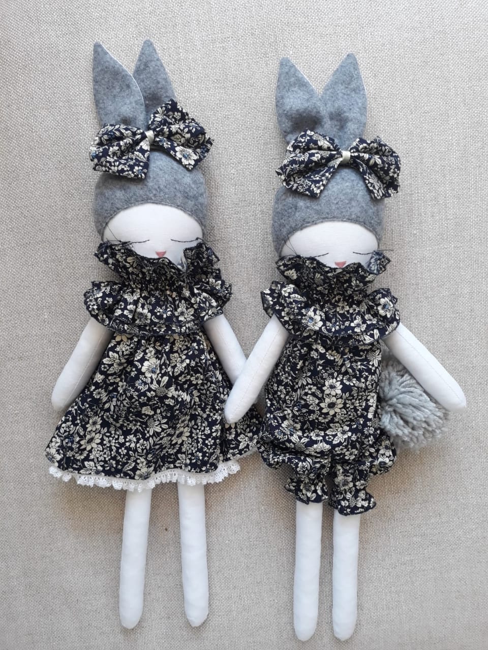 Bunny Doll Navy Dress Organic Cotton