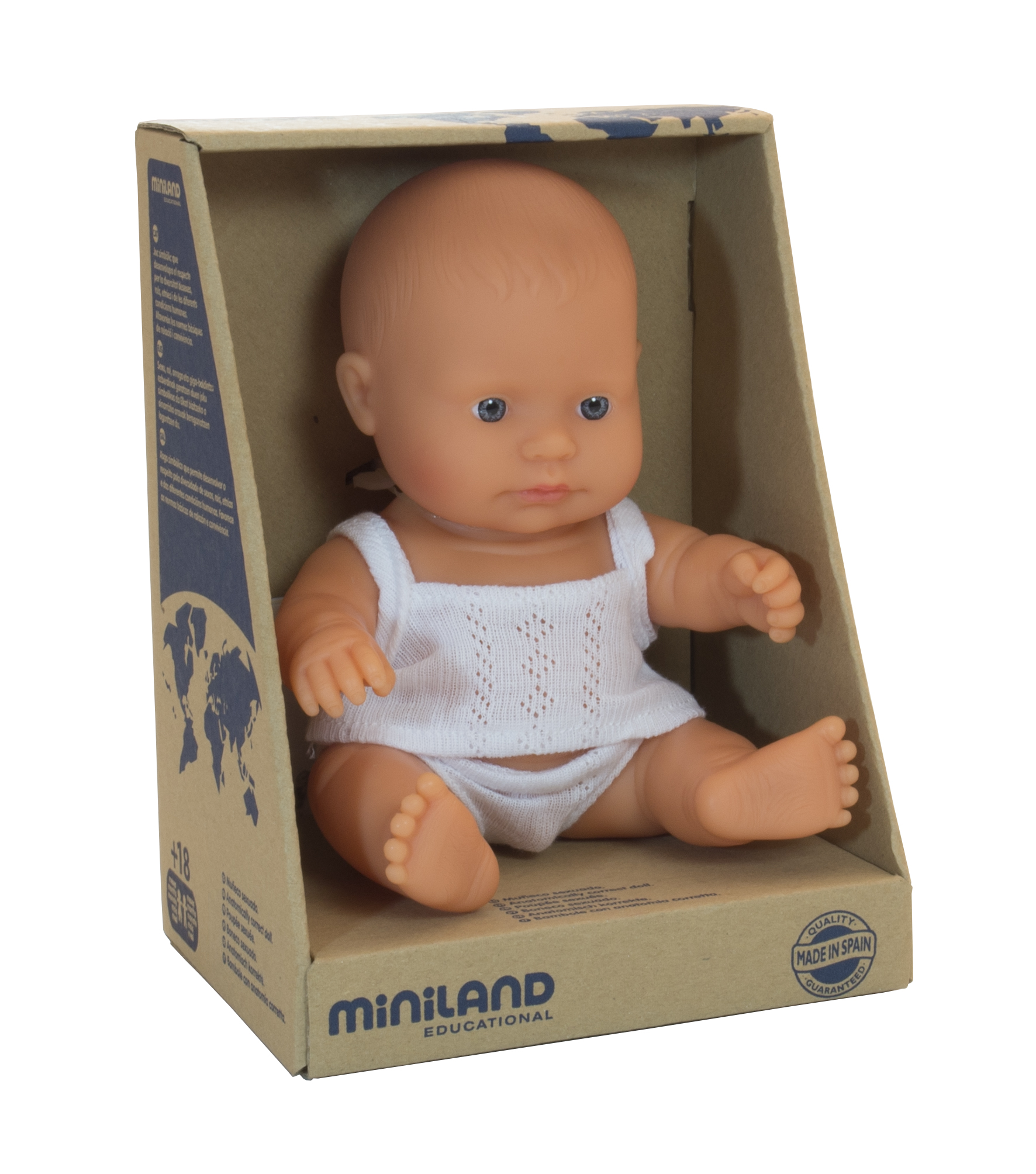 Caucasian Boy Doll (21cm) Miniland