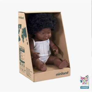 African Girl with Down Syndrome Doll (38cm)