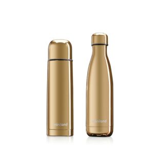 MyBaby & Me thermos and bottle by Miniland GOLD