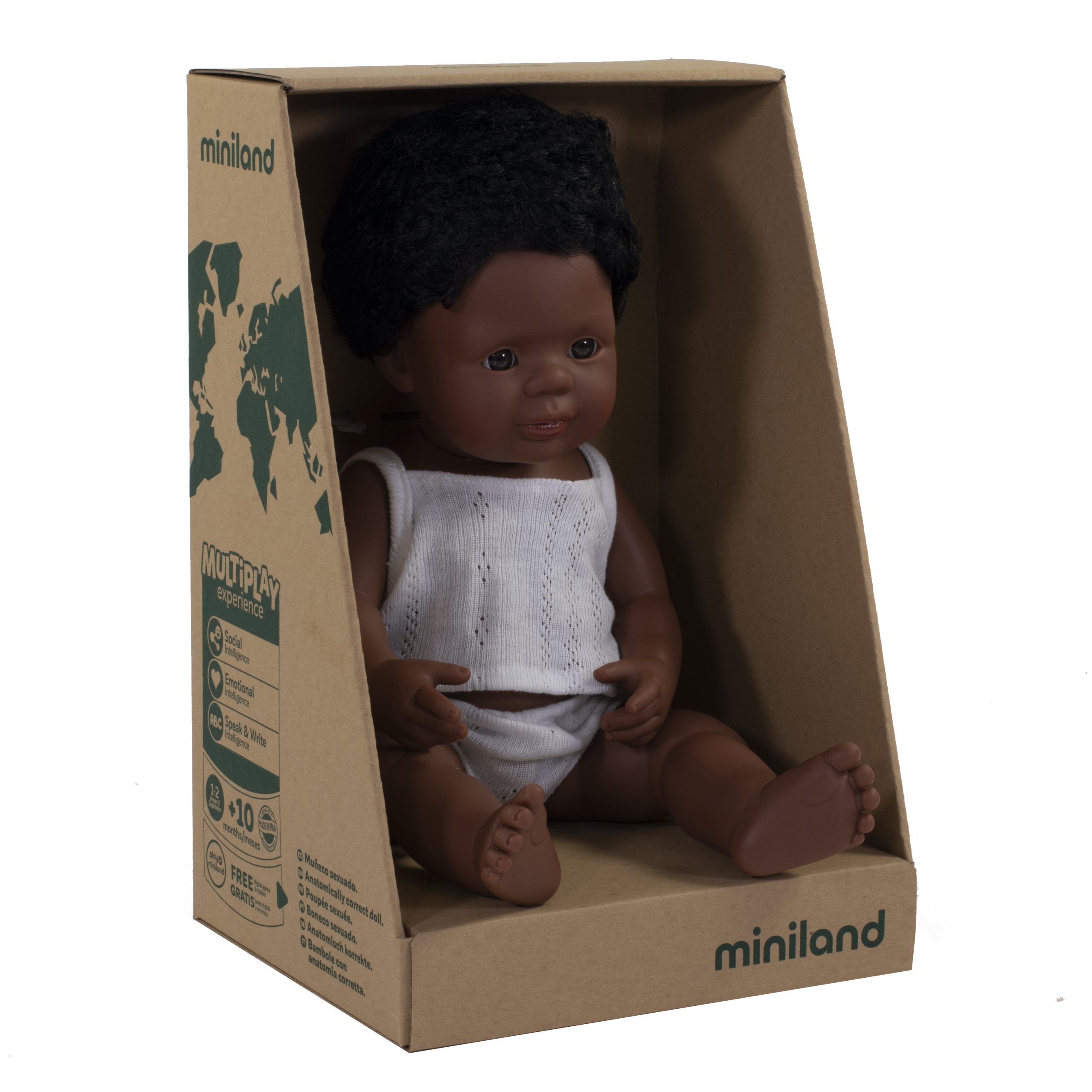 Afro-American Boy Doll (38cm)