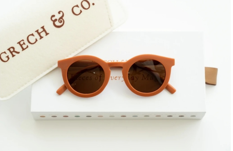 ADULT/TEEN New Collection Sunglasses by Grech&Co  RUST