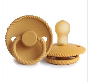FRIGG pacifier 0-6m rope honeygold