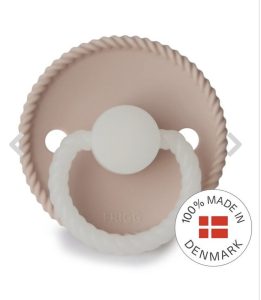 FRIGG pacifier 6-18m rope blush GLOW