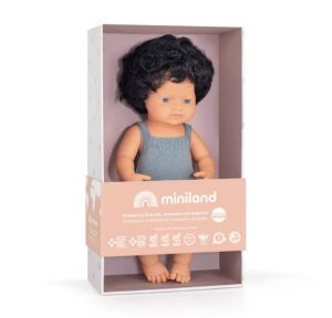 Caucasian Black Hair Boy Doll (38cm)