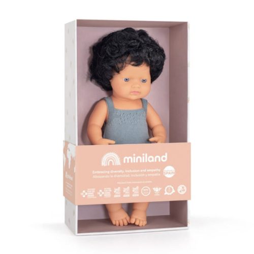 Caucasian Black Hair Boy Doll (38cm)