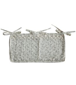 Baby bed storage pocket eucalyptus