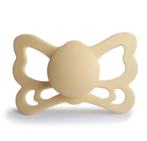 FRIGG Silicone butterfly PALE DAFFODIL anatomical 6-18m