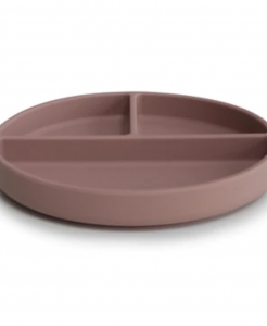 Silicone Suction Plate Cloudy Mauve
