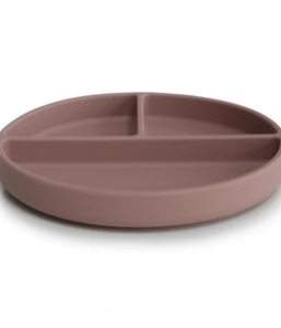 Silicone Suction Plate Cloudy Mauve