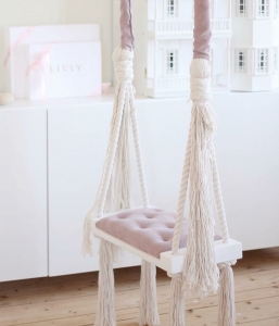 Indoor swing “glamour” Dusty Pink
