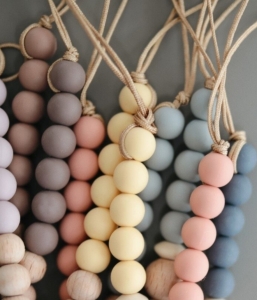 Halo Pacifier clip Muted Yellow